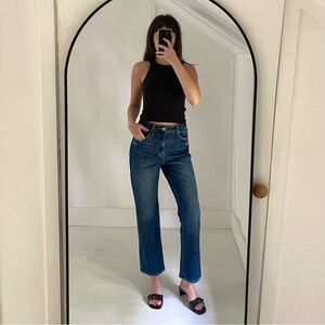 Pistola Lennon Distressed High Rise Crop Boot Jeans in Leyton